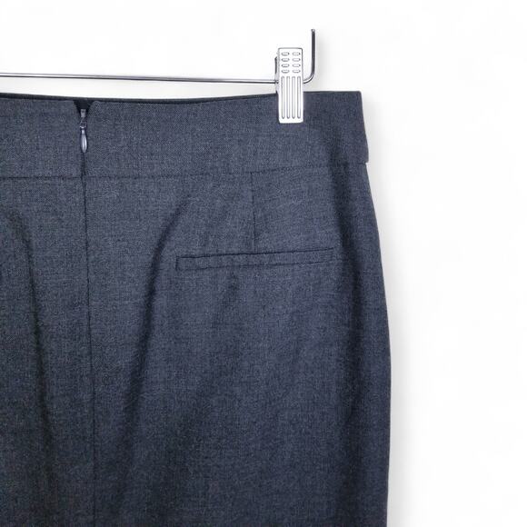 J. CREW FACTORY Wool Pencil Skirt Charcoal Gray Style #46377 - Size 4 - Picture 4 of 6